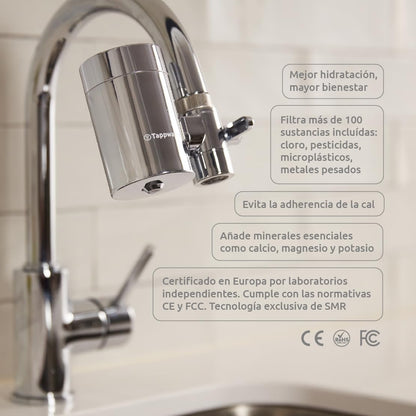 Filtro para torneira EcoPro Chrome SMR Tapwater, pacote anual