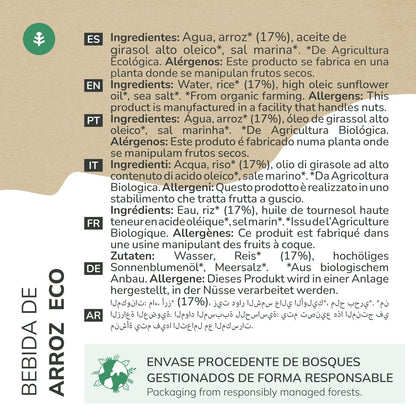 Bebida de Arroz Planeta Huerto Eco 1L