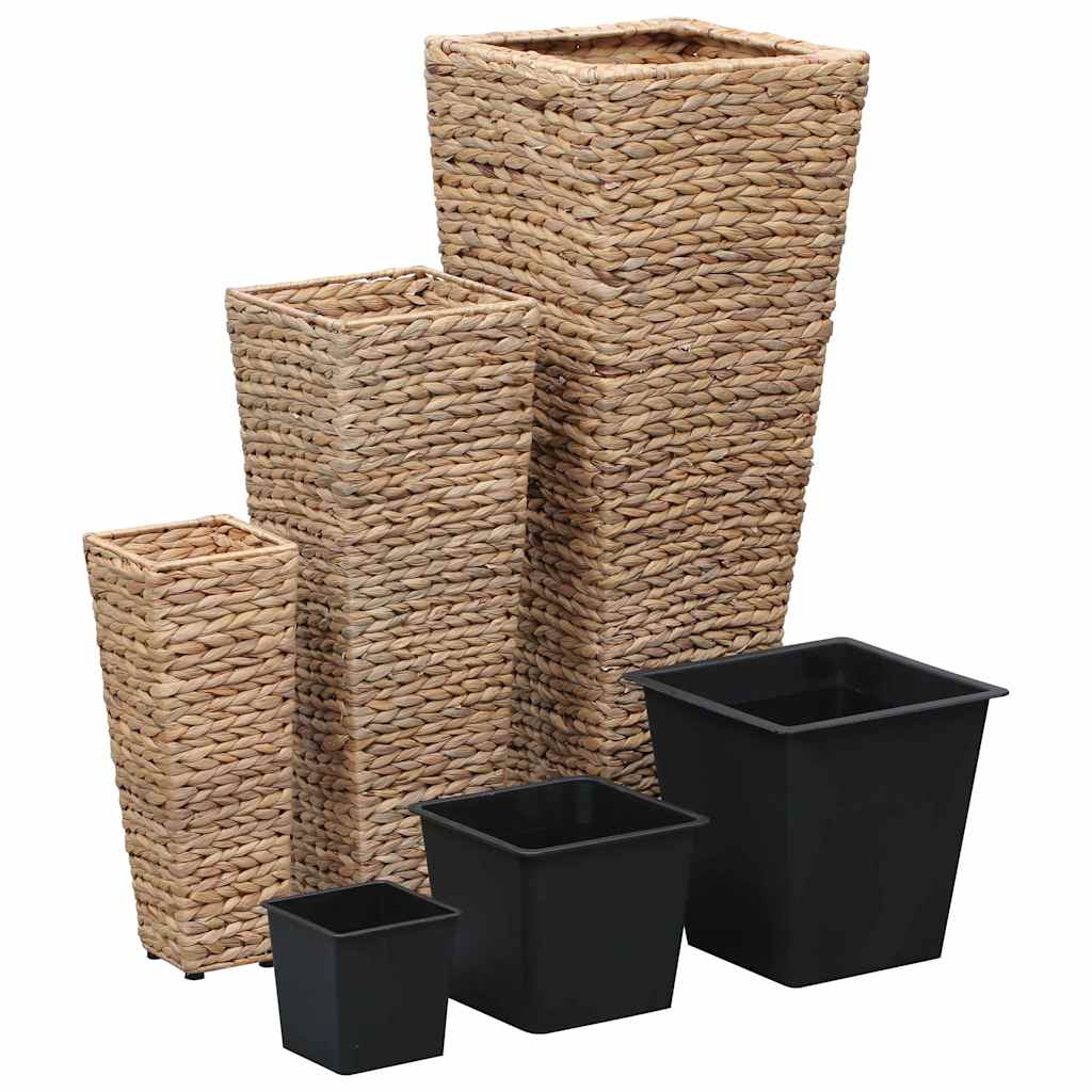 Conjunto De Arriates 3 Piezas Jacinto De Agua Marrón_0