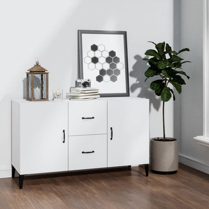 Aparador De Madera De Ingeniería Blanco 100x36x60 Cm / Vetonek_5