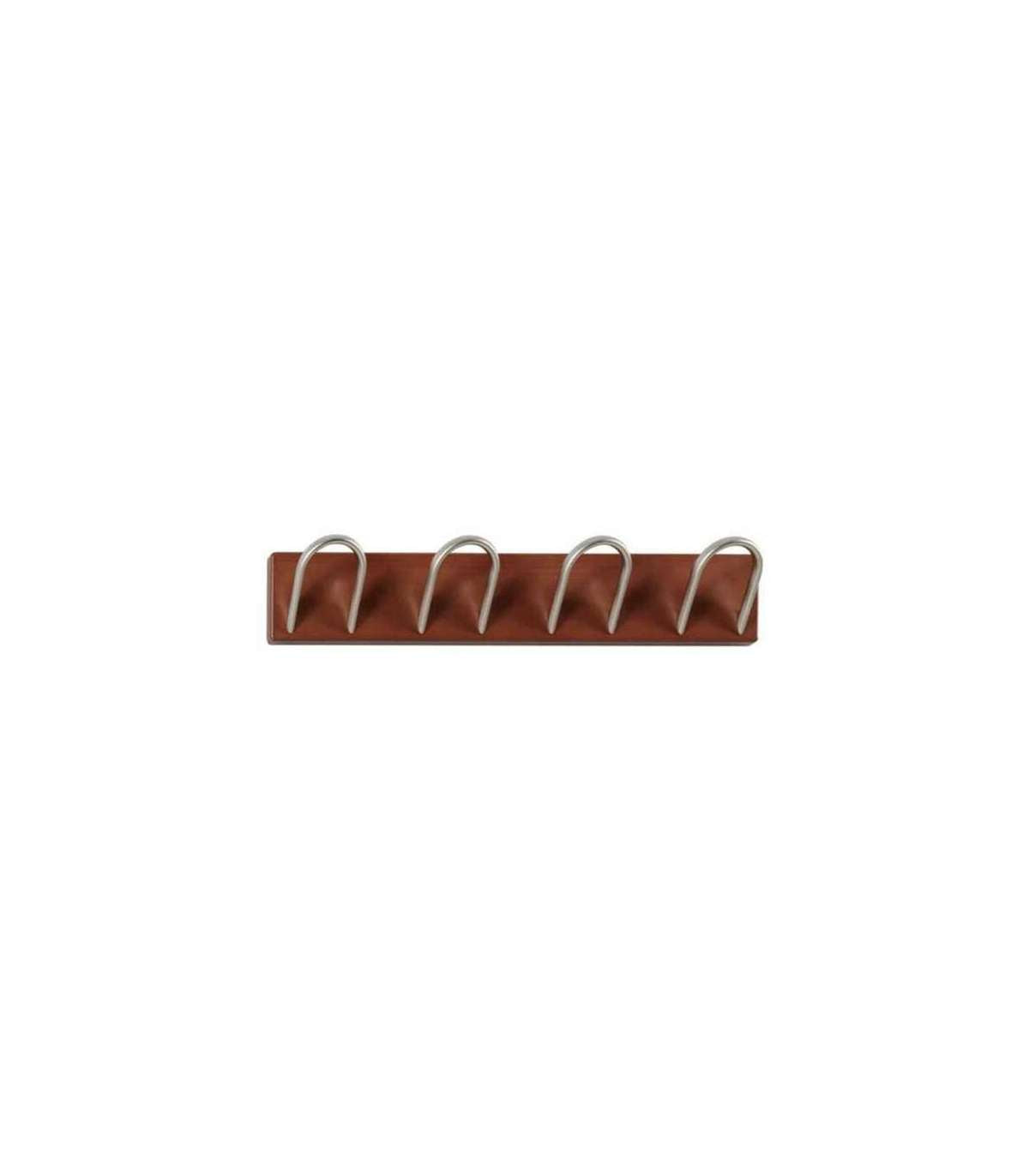 Percha Mod. 218 De Pared 4 Colgadores Cromo Satinado Varios Colores Para Escoger, 9 Cm(alto)53 Cm(ancho)8 Cm(largo)_0