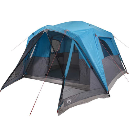 Tienda Campaña Familiar Con Porche 6 Personas Impermeable Azul_3