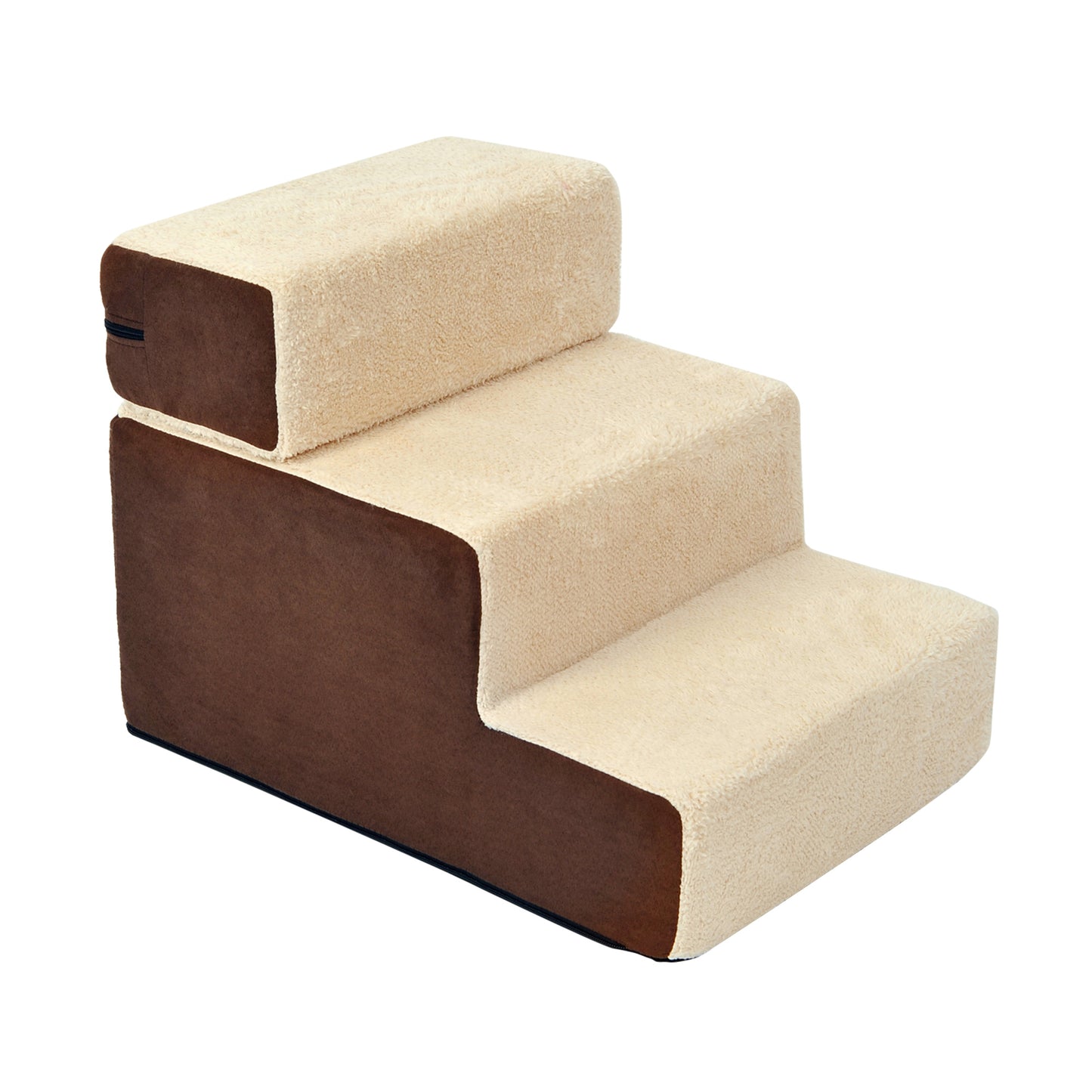 Pawhut Escalera Para Mascota 3 Peldaño Desmontable Funda Extraíble Portátil_3