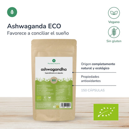 Ashwagandha BIO Planet Garden 150 cápsulas