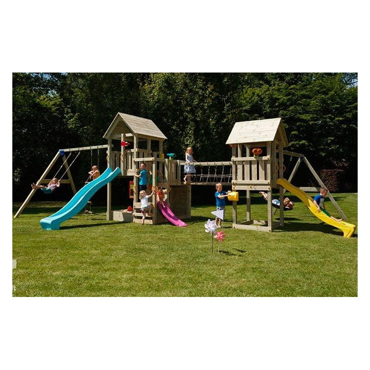 Parque Infantil Masgames Himalaya Puente @bridge: Madera Con Cuerdas._4