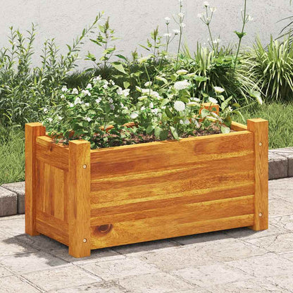Arriate De Madera De Acacia 50x25x25 Cm_2