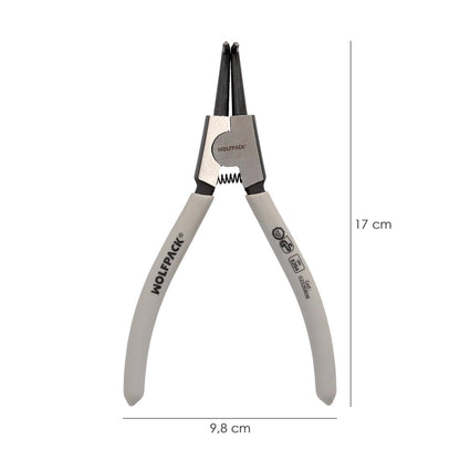 Alicates Arandelas Exteriores Curvo 175 Mm. Acero Din 5254. Anillos De Presion, Anillos De Retención, Arandelas Circlips