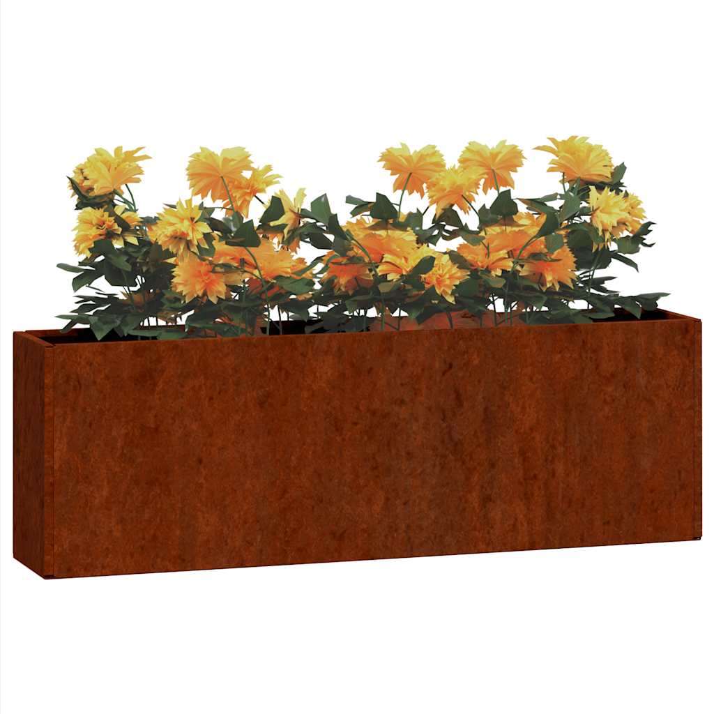 Jardineras De Pared 2 Uds Acero Corten Oxidado 53x10x17 Cm_2