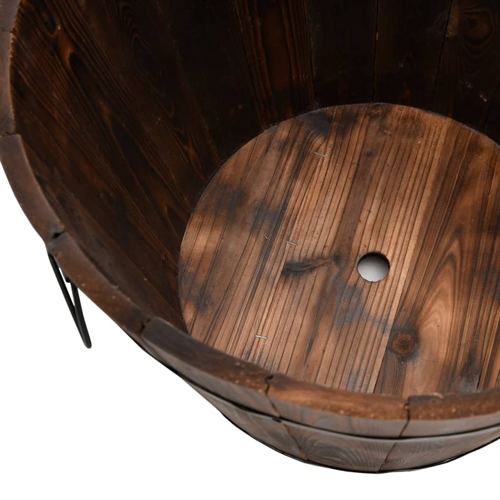 Juego De Maceteros Cubo De Madera 3 Piezas Madera Maciza Abeto_3