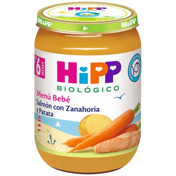 Salmão biológico em conserva com cenoura e batata +6 meses + HiPP 190 g