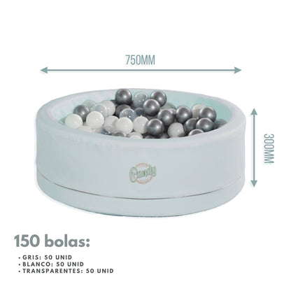 Piscina De Bolas Polipiel Candy Menta_3