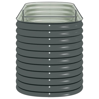 Arriate De Acero Galvanizado Gris 240x80x81 Cm_5