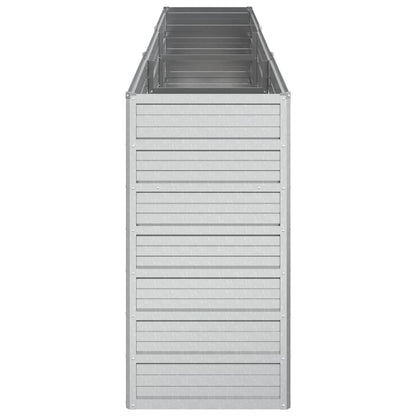 Arriate De Acero Galvanizado Plateado 240x40x77 Cm_4