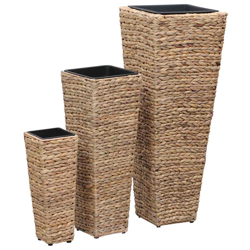 Conjunto De Arriates 3 Piezas Jacinto De Agua Marrón_1