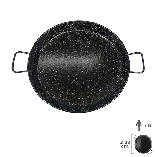 Paellera Valenciana esmaltada 8 personas 38 cm_0