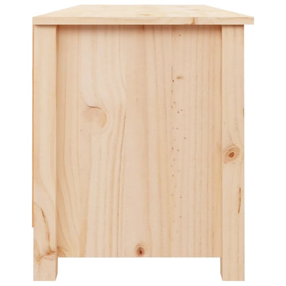 Banco Zapatero De Madera Maciza De Pino 110x38x45,5 Cm / Vetonek_5