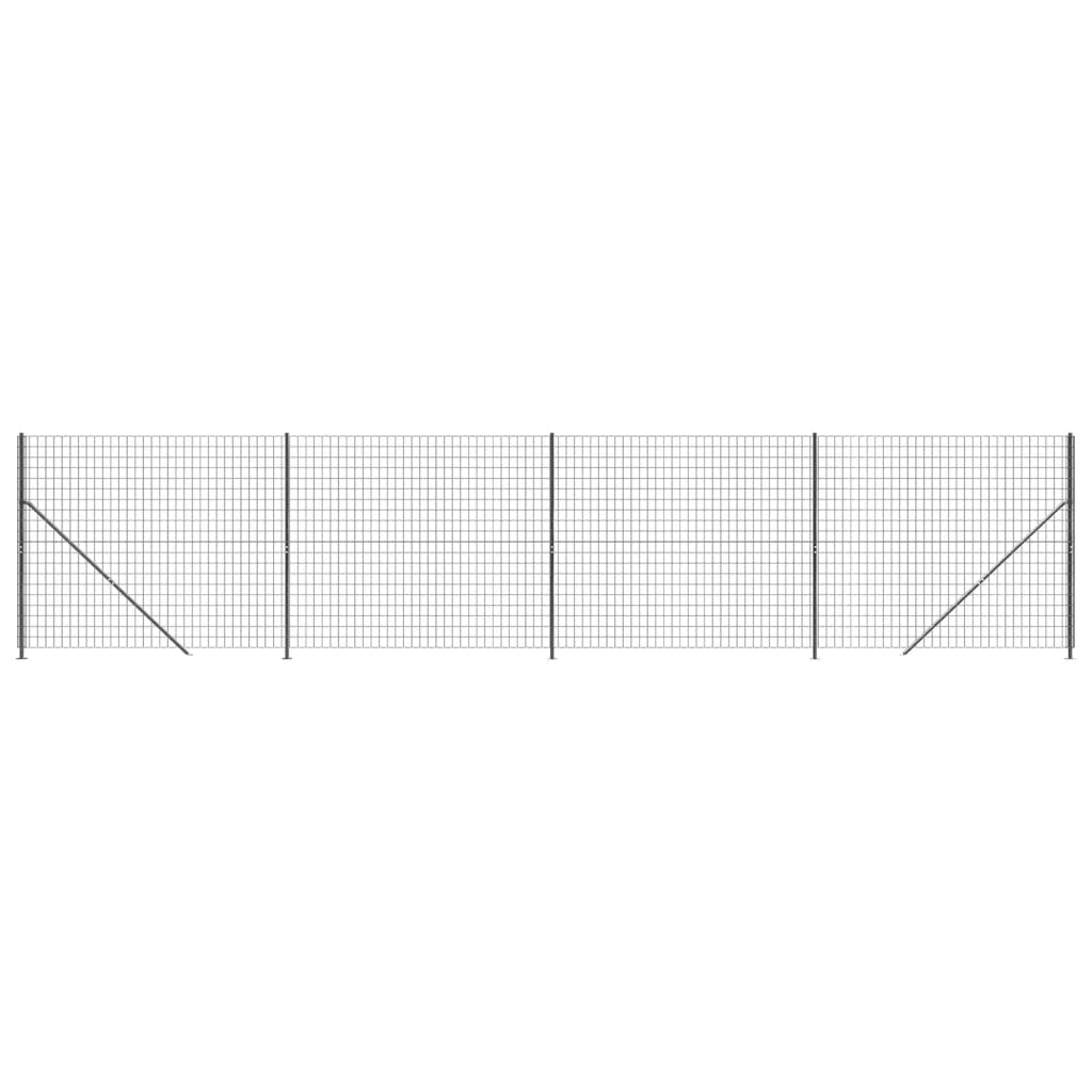 Cerca De Alambre Con Brida Gris Antracita 2x10 M / Vetonek_0