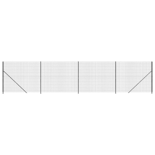 Cerca De Alambre Con Brida Gris Antracita 2,2x10 M / Vetonek_0