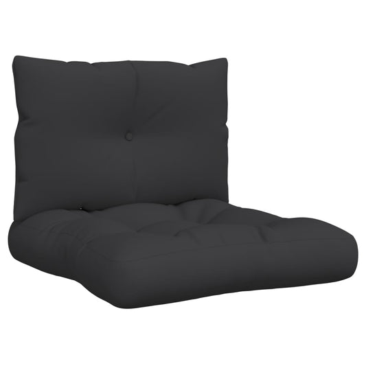 Vidaxl Cojines Para Palets 2 Unidades Tela Negro_0