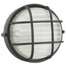 Plafón Industrial Ip54  Redondo Negro