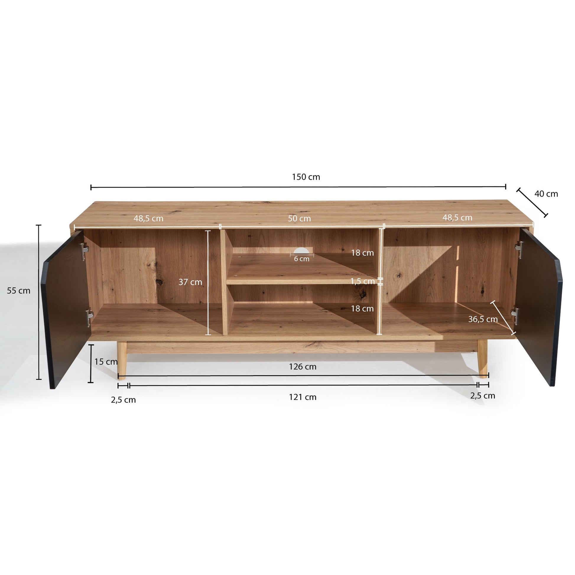 Mueble De Tv Moderno Y Funcional Modelo Wl6.817_3