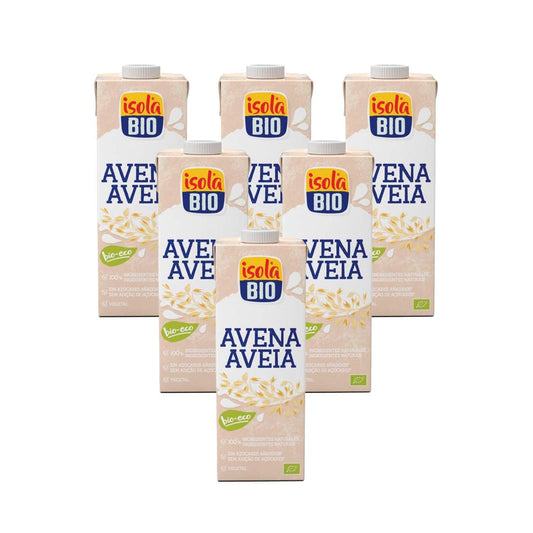Embalagem de 6 x Bebida de Aveia Bio Isola Bio 1 L