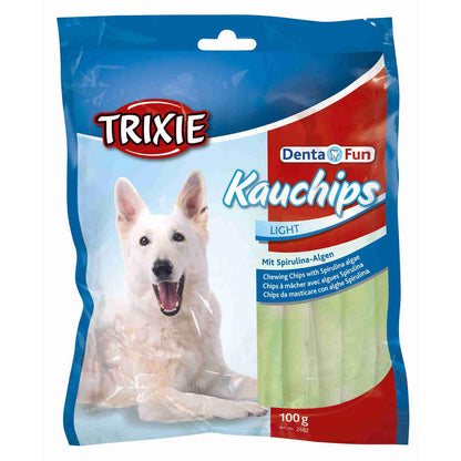 Trixie Chips Mastigáveis ​​com Spirulina Denta Fun Light Trixie 100 g