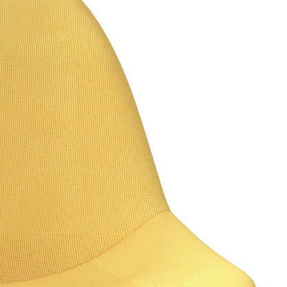 Taburetes De Cocina 2 Unidades Tela Amarillo Mostaza_4