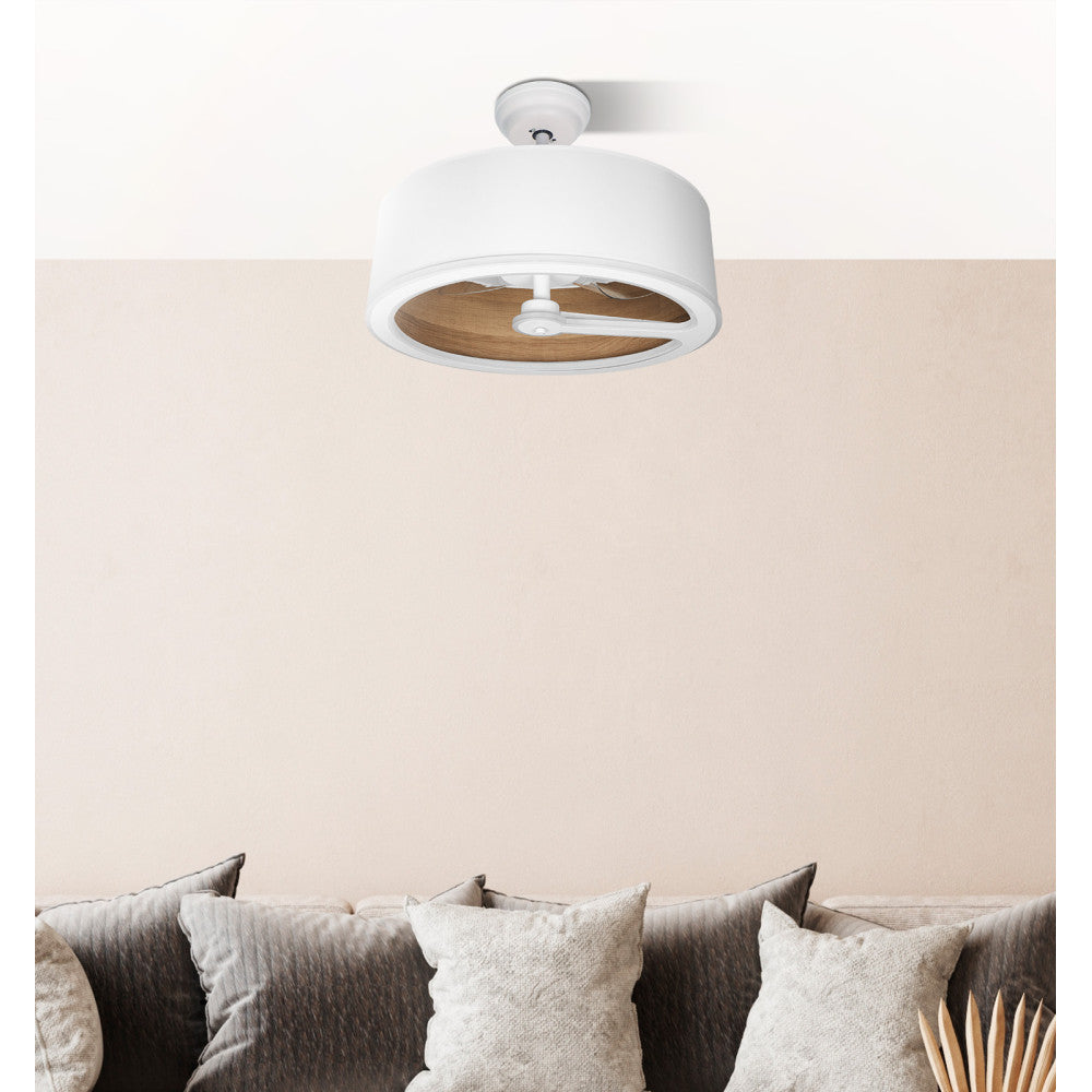 Ventilador Dc Tatiana 110w Blanco/mad.oscura 3 Aspas 62d 3000-4000-6000k 9350lm Remoto,memoria,temporizador_3