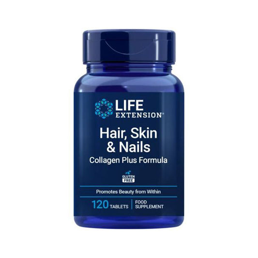 Fórmula de colagénio Plus para cabelo, pele e unhas, Life Extension 120 comp