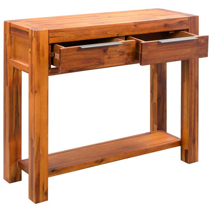 Mesa Consola De Madera Maciza De Acacia 86x30x75 Cm_2