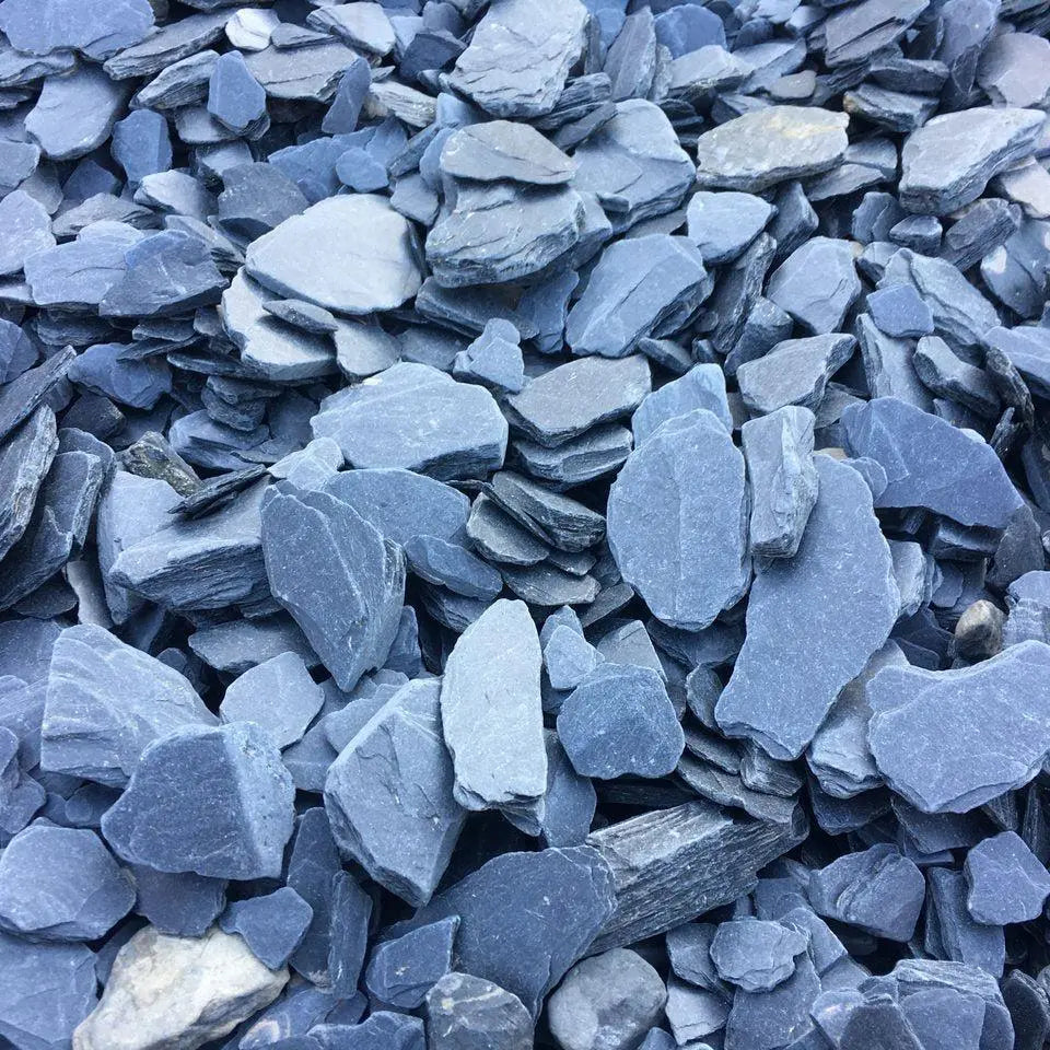 Grava Pizarra Decorativa / Big Bag 1.000 Kg. / 24-40 Mm / Gris_0