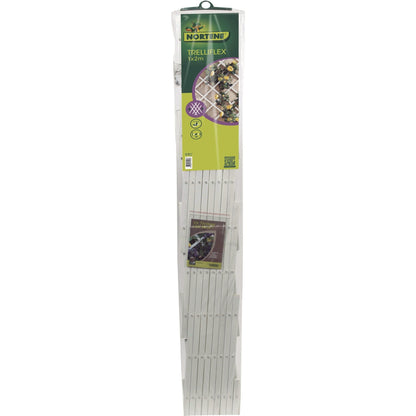 Treliça extensível em PVC 1x2 m branca Trelliflex Nortene