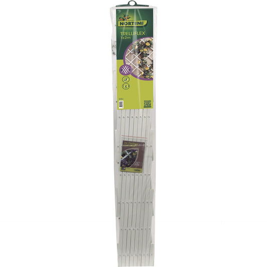 Treliça extensível em PVC 1x2 m branca Trelliflex Nortene