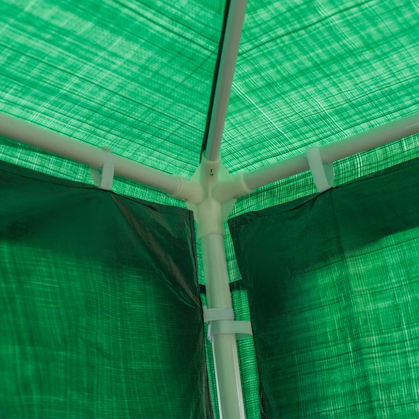 Outsunny Carpa Jardín 6x3x2,5 M Con 4 Paredes Laterales 2 Ventanas Verde_4