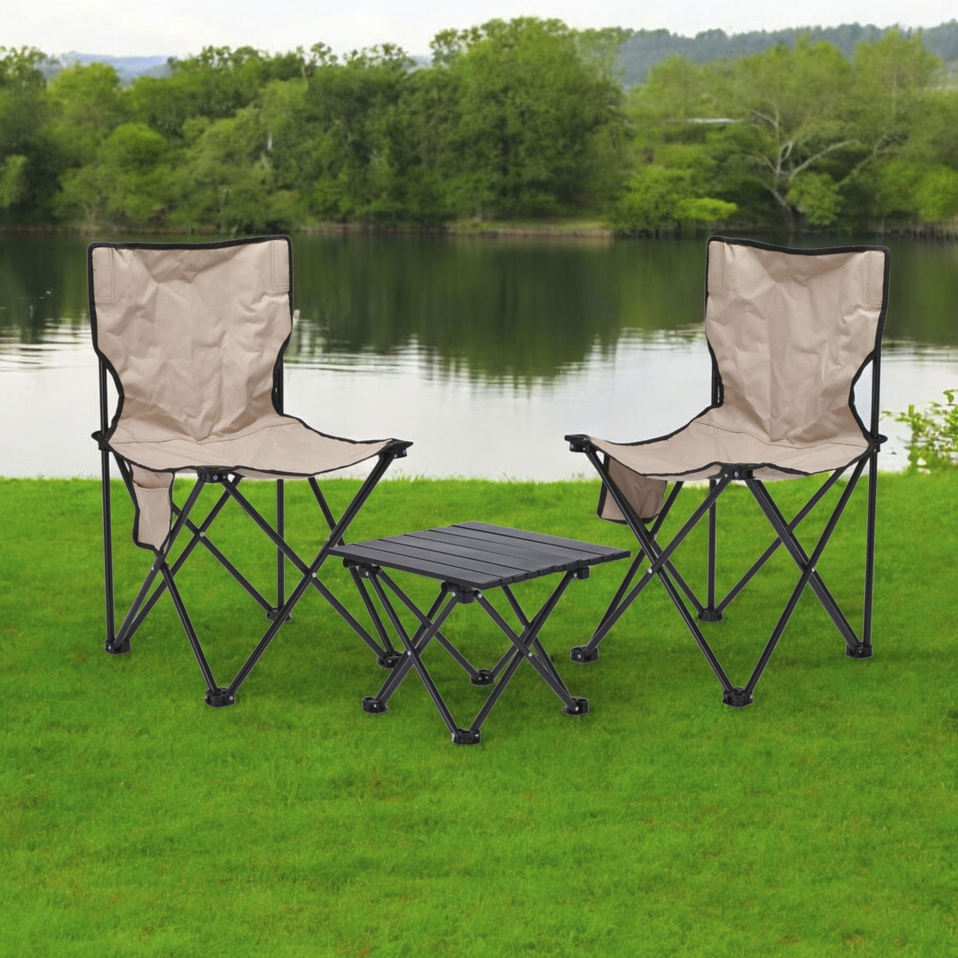 Set De Camping 2 Sillas + Mesa Plegable_2