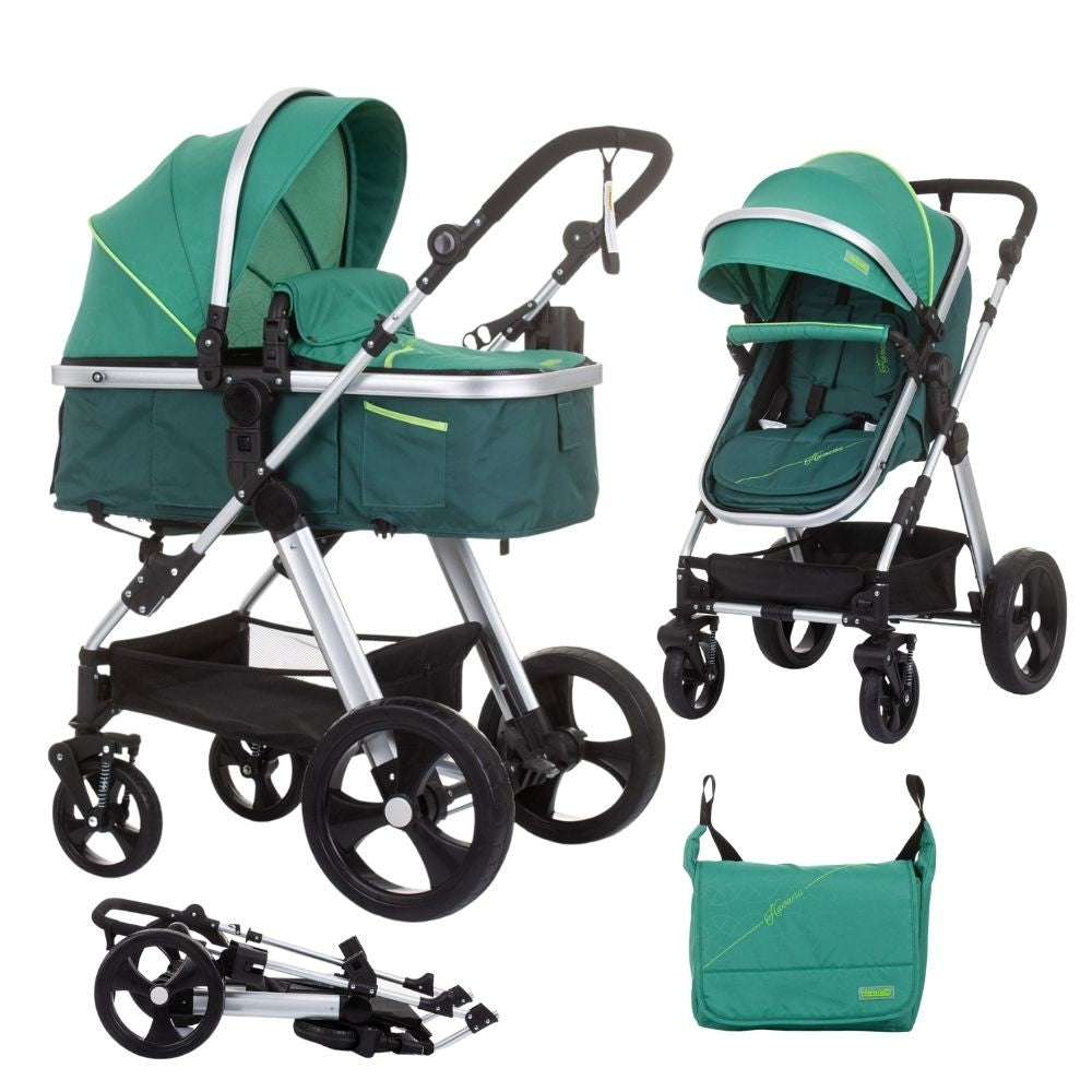 Carrito De Bebé Havana Dúo Convertible Hasta 22 Kg Con Bolso Y Mosquitera Aloe_0