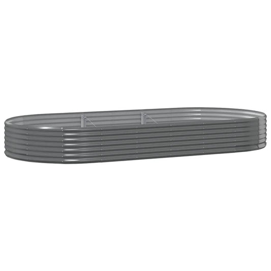Jardinera Arriate Acero Galvanizado Gris 296x140x36cm_0