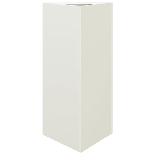 Jardinera Triangular Acero Blanco 40x34,5x75 Cm_0