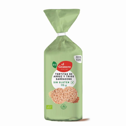 Bolinhos de arroz de trigo sarraceno El Granero, 100 g