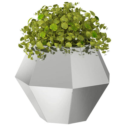Jardinera 2 Uds. Plateado 50 X 50 X 40 Cm Acero Galvanizado_2