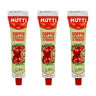 Embalagem de 3 polpas de tomate Mutti Double Concentrated 130g