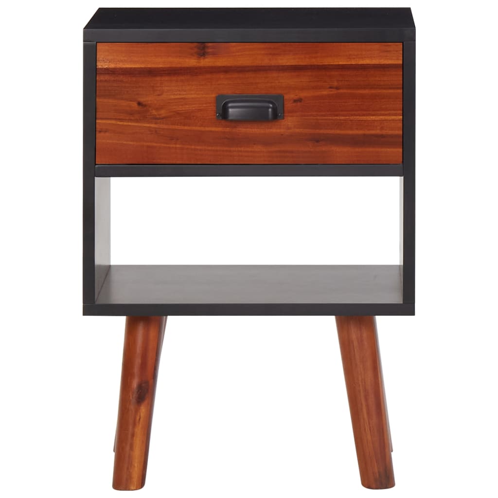 Mesitas De Noche 2 Unidades Madera De Acacia Maciza 40x30x57 Cm_1