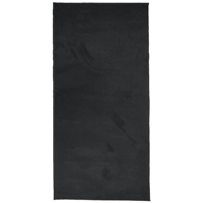 Vidaxl Alfombra De Pelo Corto Oviedo Negro 100x200 Cm_0