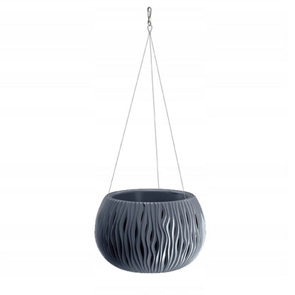 Prosperplast Bowl Sandy Ws De Plástico Con Depósito En Color Antracita, 21,8 (alto) X 37 (ancho) X 37 (profundo) Cms_0