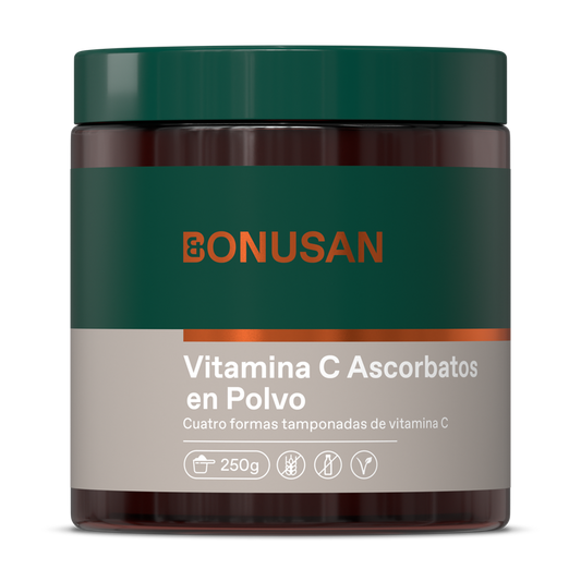 Pó de ascorbato de vitamina C Bonusan 250 gramas