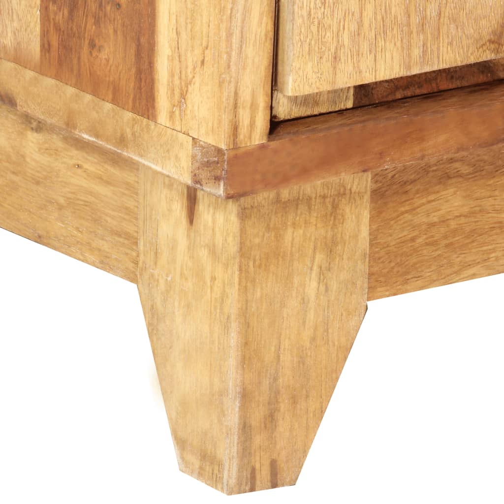 Mesita De Noche Madera Maciza 40x30x50 Cm_3