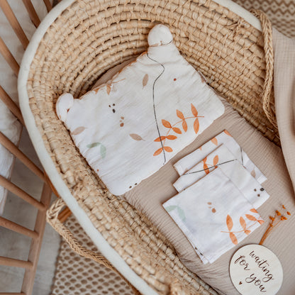 Set De 3 Muselinas 35x35 Cm Boho Leaves Light_4