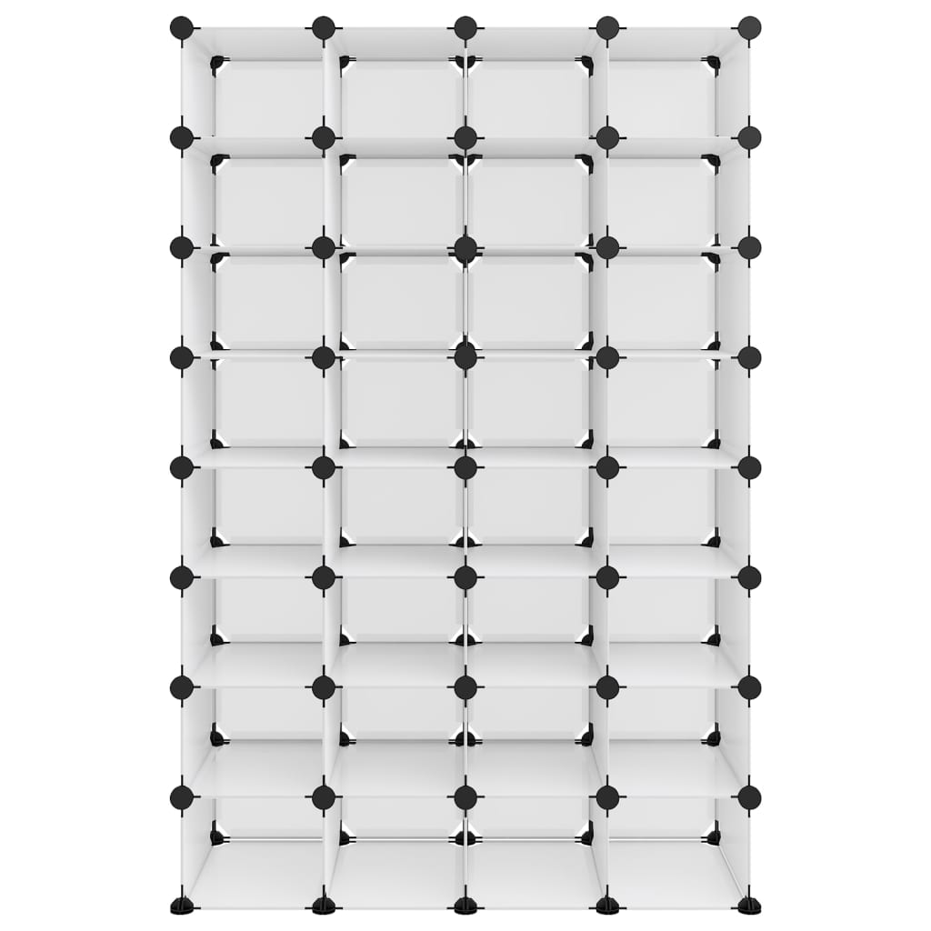 Zapatero Pp Transparente 93x36,5x140 Cm / Vetonek_5