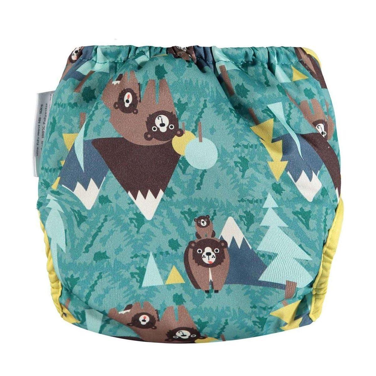Fraldas de pano com fecho de encaixe em forma de urso